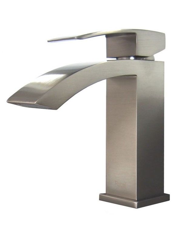 Vanity Faucet 6 4/5” Deck Mount (Curved Nose) Single Handle Bathroom
